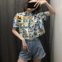 Gambar Crop Top Blouse Mickey Mouse 27338 Mickey Comic Top Katun Import dari mdidari undefined 5 Tokopedia