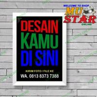 Gambar hiasan dinding dekorasi bingkai poster kata bijak A4 - Pink dari MUSTAR ONLINE undefined 5 Tokopedia