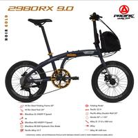 Gambar Sepeda Lipat Pacific STEEL 2980 RX 9.0 1x9SP 20 Inch Garansi SNI - Noir Gold dari Sepeda dan Motor Listrik undefined 1 Tokopedia