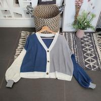 Gambar Cardigan Rajut Murah Cardy Rajut Korea Hellen Kardigan Elsa Two Tone - HITAM PINK dari UNGSIRA STORE undefined 4 Tokopedia
