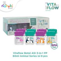 Gambar Vitaflow Botol ASI 3in1 PP 60ml isi 8 pcs Botol ASI Vita Flow - ANIMAL Series dari Naruki Baby Shop undefined 3 Tokopedia
