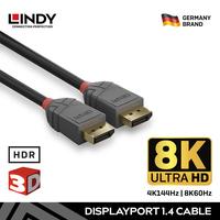 Gambar LINDY 36481 1M Kabel DisplayPort DP 1.4 to Display Port Male 8K Cable - 36481 - 1M dari LINDY INDONESIA undefined 3 Tokopedia