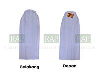 Gambar SERAGAM SEKOLAH-Rok panjang rempel SMP SMA Abu Biru Coklat Hitam Putih - Putih, A dari byrapcollection undefined 5 Tokopedia