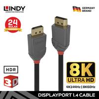 Gambar LINDY 36481 1M Kabel DisplayPort DP 1.4 to Display Port Male 8K Cable - 36481 - 1M dari LINDY INDONESIA undefined 1 Tokopedia