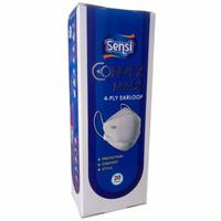 Gambar Masker Sency Convex Mask KF94 3D 4Ply Earloop Isi 20pcs | Senci Masker - Putih dari Ghibran Ass undefined 2 Tokopedia