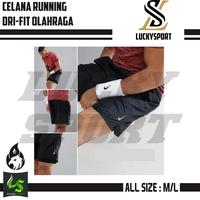Gambar CELANA PENDEK RUNNING LARI SAKU RESLETING PARASUT LOGO BORDIR GO QC - Biru dari LUCKY SPORTS ID undefined 1 Tokopedia