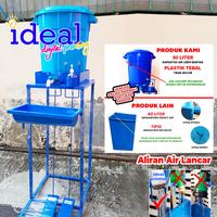 Gambar Wastafel washtafel / tempat cuci tangan portable injak pedal anticovid dari ideal digital printing undefined 1 Tokopedia