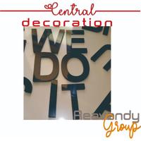Gambar Huruf Timbul custom / dekorasi dinding /akrilik 3 mm - Tinggi 5 cm dari ART DECORATION CUSTOM undefined 3 Tokopedia
