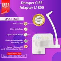 Gambar Cartridge CISS L1800 Dumper Tinta Damper Epson L1800 1390 DX5 DX4 - White Standart - White Standart dari FixPrint Indonesia undefined 1 Tokopedia