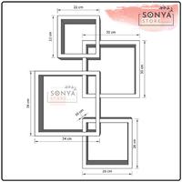 Gambar Rak Dinding Gantung Minimalis Hiasan Ruangan Rumah / Rak Buku Melayang dari Rak Dinding Sonya undefined 5 Tokopedia