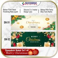 Gambar Spanduk Banner Natal / Baliho Christmas / Ukuran 3x1 Meter dari shansina Digiprint undefined 2 Tokopedia