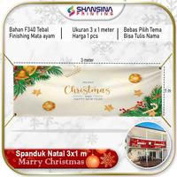 Gambar Spanduk Banner Natal / Baliho Christmas / Ukuran 3x1 Meter dari shansina Digiprint undefined 1 Tokopedia