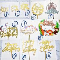Gambar topper tusuk akrilik happy birthday tart hiasan kue ulang tahun motif - 1 dari shelbyshopline undefined 1 Tokopedia