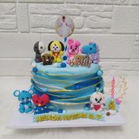 Gambar Fondant cake /birthday cake / cake ulang tahun / custom cake /karakter - blackforest dari cakesnack_48 undefined 1 Tokopedia