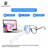 Gambar Berrybarton Frame Kacamata Per Pegas Anti Blueray Kacamata Fashion 216 - Crystal Brown, Blueray Normal dari berrybarton.kacamata undefined 5 Tokopedia