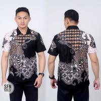 Gambar BAJU BATIK KEMEJA BATIK PRIA KOMBINASI M-L-XL - Biru Muda, M dari Batik Razka undefined 1 Tokopedia