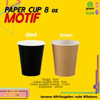 Gambar Paper Cup gelas kopi 8oz Tanpa Tutup isi 50 dari Arfa Suppliers undefined 1 Tokopedia