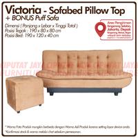 Gambar Sofa Bed Pillow Top Reclining Victoria Coklat - Sofabed Pillowtop dari Ciputat Jaya Furniture undefined 4 Tokopedia