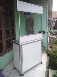 Gambar [ P 110 x L 60 POLOS ] Booth Portable | Meja lipat | Gerobak | Murah - STICKER dari waroengamihku undefined 2 Tokopedia