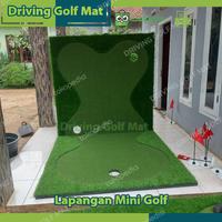 Gambar Lapangan Golf  Mini Golf Portabel Siap Pakai 150*300 cm dari Driving Golf Mat undefined 3 Tokopedia