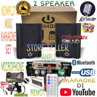 Gambar Paket Speaker 4 Inch Mini Karaoke HP Android Amplifier Bluetooth Usb dari STORE SELLER C0M undefined 1 Tokopedia