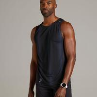 Gambar Baju lari pria lengan buntung kaos jogging tank top black - Hitam, M dari One Fish Store undefined 3 Tokopedia