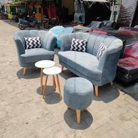 Gambar Sofa Retro Minimalis 21 Motif Kerang Free Bantal PROMO !!! - Sofa Retro dari Bambang Bambang furniture undefined 3 Tokopedia