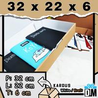 Gambar Kardus 32 x 22 x 6 cm Dus Box 32x22x6 cm Kotak Packing Putih Coklat dari Dm.Giftidea undefined 3 Tokopedia