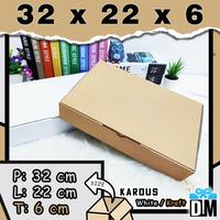 Gambar Kardus 32 x 22 x 6 cm Dus Box 32x22x6 cm Kotak Packing Putih Coklat dari Dm.Giftidea undefined 1 Tokopedia