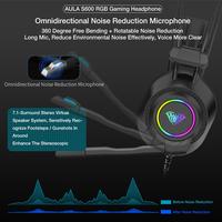 Gambar Headset Gaming AULA S-600 USB Virtual 7.1 Surround Sound - 4D Powerful dari Hobi Indonesia Official Store undefined 5 Tokopedia