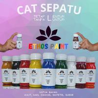 Gambar Cat Sepatu TasJokSetirMobilJaket Yang Berbahan Kulit,Canvas,Sintetis - RED 60 ML dari Ethoss paint undefined 1 Tokopedia