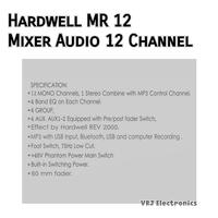 Gambar Mixer Audio MR12 New Hardwell 12 Channel + Soundcard dari Vrj electronics undefined 3 Tokopedia