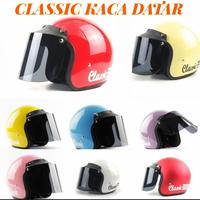 Gambar Helm Retro bogo clasic dewasa dof dan glossy / Helm bogo dewasa / Helm - Kuning Gloss, helm aja dari SFL Motor undefined 3 Tokopedia