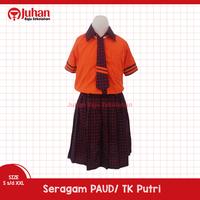 Gambar SERAGAM TK PAUD PENDEK SERAGAM SEKOLAH ANAK PAUD TK BAJU PAUD TK PUTRI - L, baju putih aja dari Baju Sekolahan Indonesia undefined 3 Tokopedia