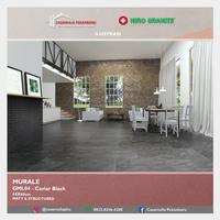Gambar Niro Granite 60x60 Murale - GML04 Caviar Black - Kasar dari Casamulia Pekanbaru undefined 3 Tokopedia