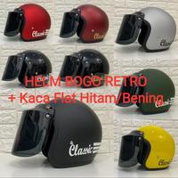 Gambar Helm Retro bogo clasic dewasa dof dan glossy / Helm bogo dewasa / Helm - Kuning Gloss, helm aja dari SFL Motor undefined 1 Tokopedia