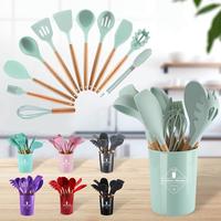 Gambar Sillicone Utensil Set 11 Pcs Peralatan Masak Baking Sutil Spatula - Ungu dari LaNatuna undefined 4 Tokopedia