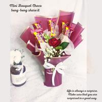 Gambar Buket coklat mini 1 Hari Jadi / Mini Bouquet Choco/ buket bunga - Tobelo dari Toko AA collection undefined 4 Tokopedia