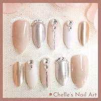 Gambar Nude Gold Diamond Nails Custom Fake Nails Kuku Palsu Handmade Murah - L (0-3-2-4-7) dari Chelles Nail Art undefined 4 Tokopedia