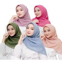 Gambar Hijab Modern Segi Empat Muslim Bella Square / Kerudung Katun Paris dari Matahari Fashion Store undefined 1 Tokopedia