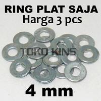 Gambar Ring Plat putih 4mm M4 per 3 pcs dari TOKO KINS undefined 1 Tokopedia
