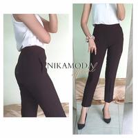 Gambar Bianca Pants - NIKAMODA 837 | Celana Bahan Wanita - Black, M dari Nika Moda undefined 2 Tokopedia