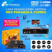 Gambar Receiver STB Nex Parabola COMBO Antena UHF Dvbt2 Set Top Box Digital - Kuning, RCA dari Cahaya Mas Solo undefined 3 Tokopedia
