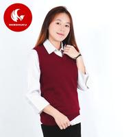 Jual Rompi rajut wanita model polos V Neck Knit Vest Rompi Seragam ...