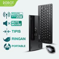 Gambar Robot KM3000 Portable Mini Wireless Keyboard & Mouse Combo - Merah dari specialdealshop undefined 4 Tokopedia
