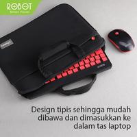 Gambar Robot KM3000 Portable Mini Wireless Keyboard & Mouse Combo - Merah dari specialdealshop undefined 5 Tokopedia