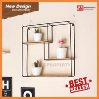 Gambar Rak Dinding Cafe Shelf / Rak Dinding Kotak Kotak Minimalis Hitam Putih - Hanya Papan dari DecorAntik undefined 1 Tokopedia