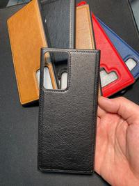 Gambar NEW Synthetic Leather Case for Samsung Note 8 9 Note 10 Plus Note 20 Ultra - Hitam, Note 8 dari Allforgadget undefined 4 Tokopedia