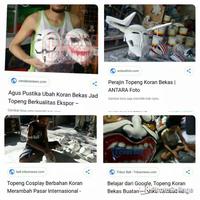 Gambar Mask Topeng Wajah Face Anime Girl dari Bengkel Topeng Koran undefined 2 Tokopedia