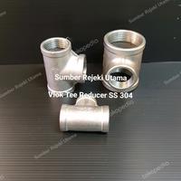 Gambar Reducer Tee / Vlok Tee SS304 Drat 11/2" x 1/2"inch dari Sumber Rejeki Utama SRU undefined 1 Tokopedia